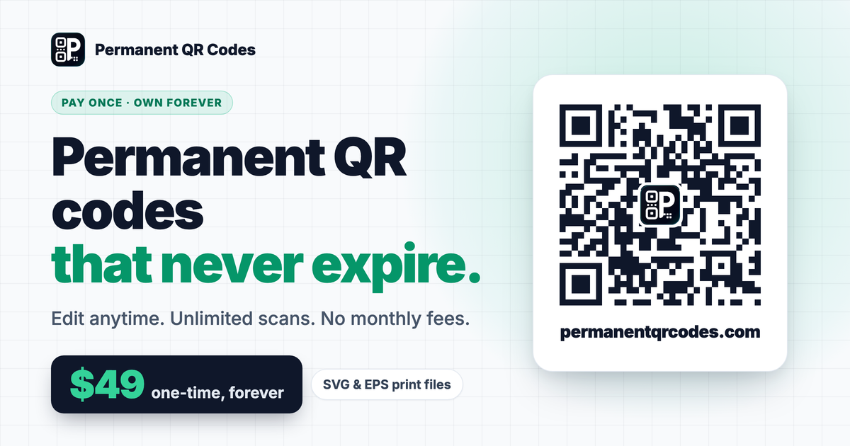 Permanent QR Codes screenshot 1