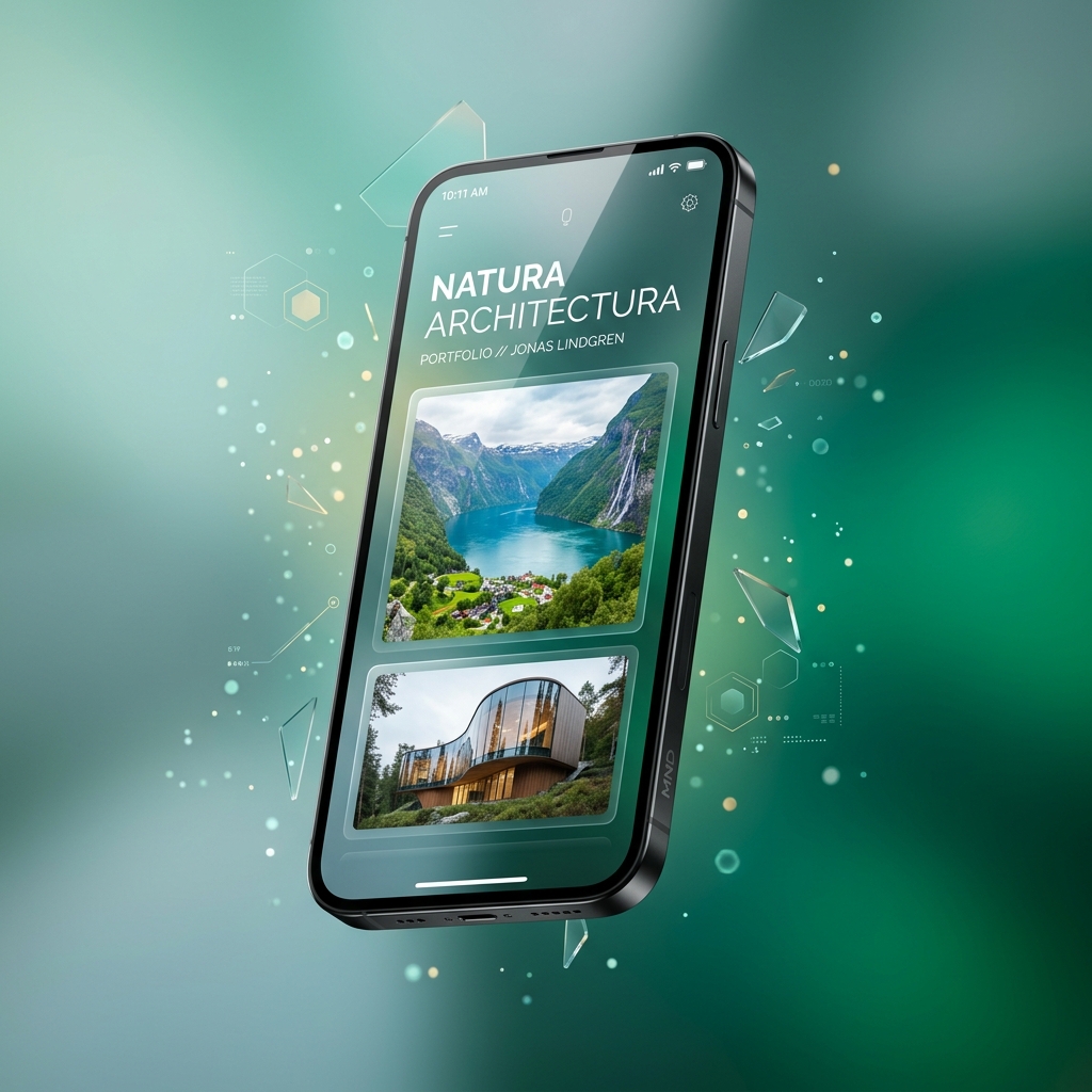Image Gallery QR Portfolio Mockup